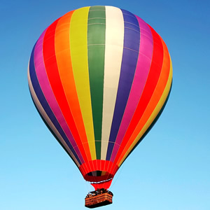 Balão 12.500 m³ capacidade 1 piloto e 24 passageiros