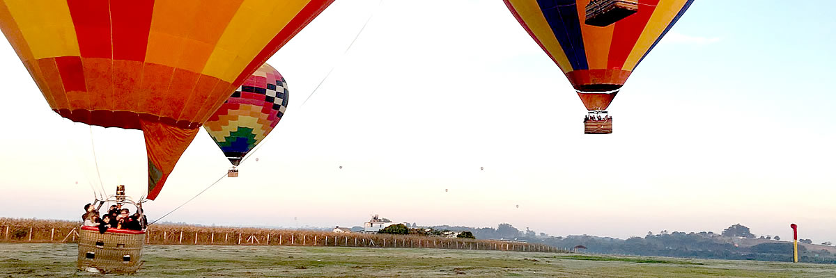 Voando de balão